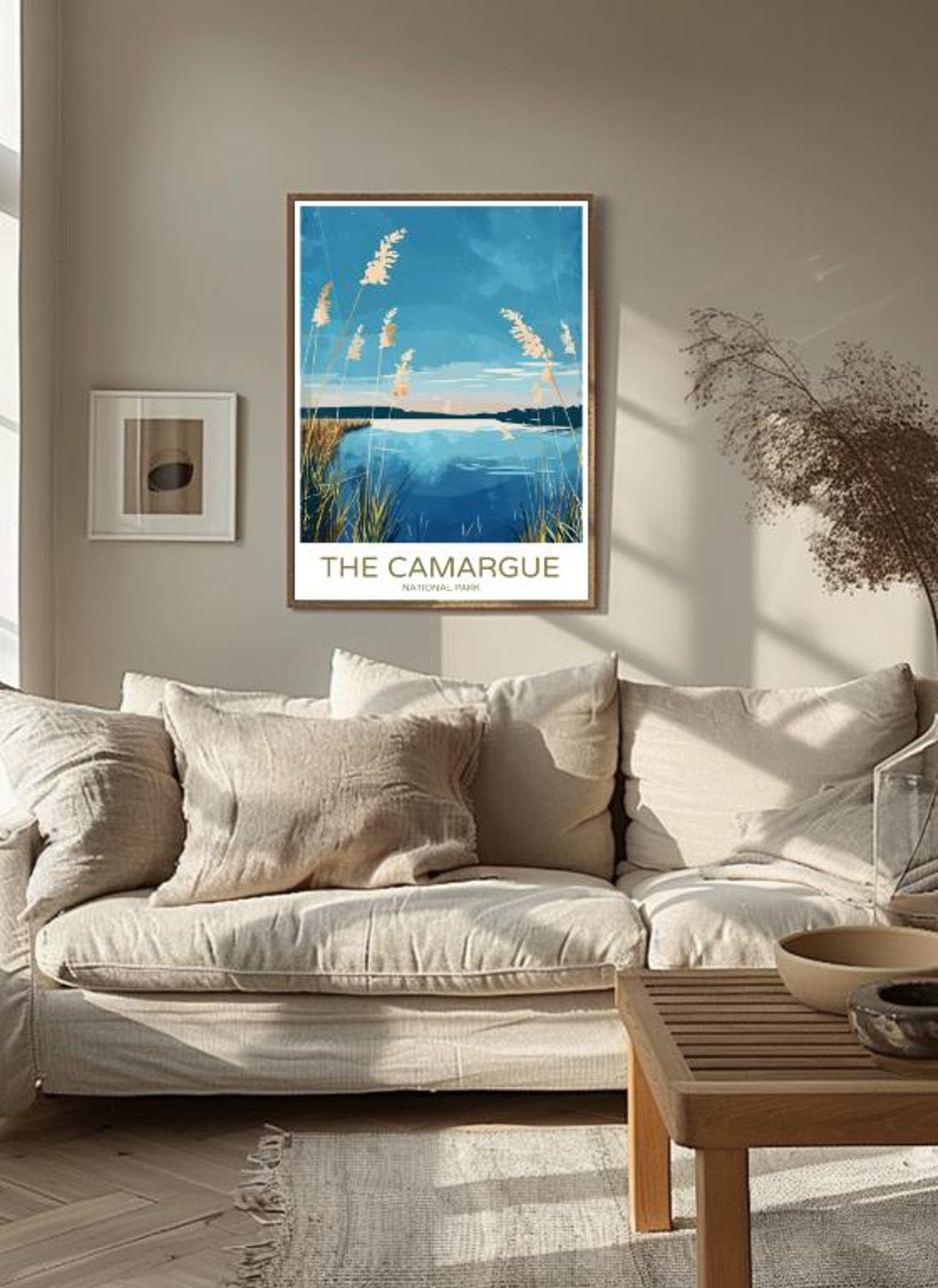 The Camargue National Park Travel Poster French Wetland Nature Wall Art Wildlife Landscape Print Flamingos Horses Scenic France Decor - Image 3