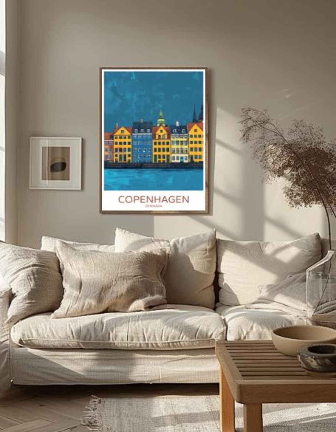 Copenhagen Denmark Nyhavn Harbor Colorful Houses Travel Poster - Image 2