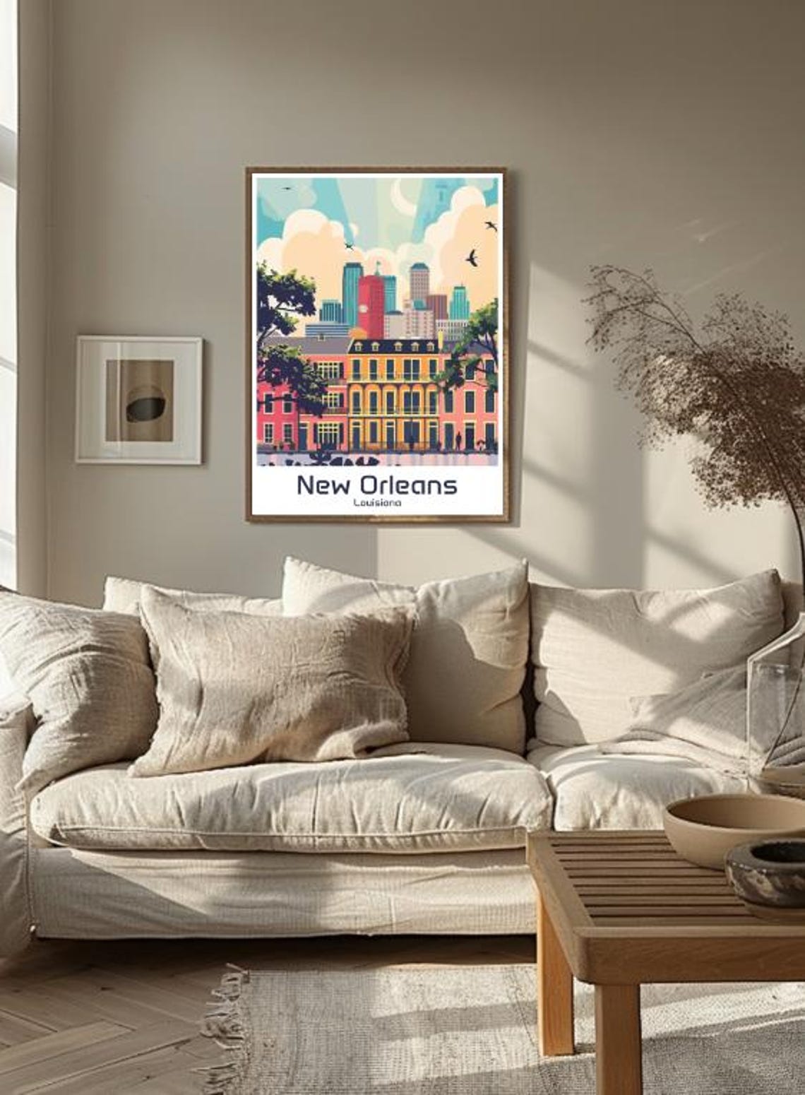 New Orleans Travel Poster Vibrant French Quarter Wall Art Historic Cityscape Print Jazz Music Decor Louisiana Travel Artwork - Image 3