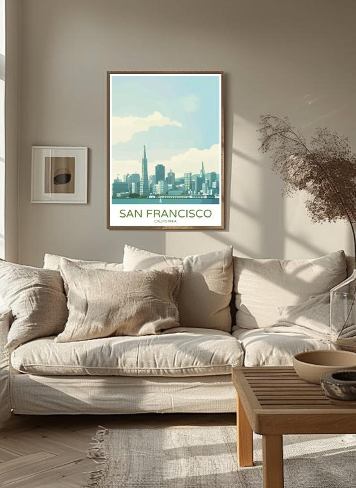San Francisco California Skyline Cityscape Travel Poster Decor Gift - Image 3
