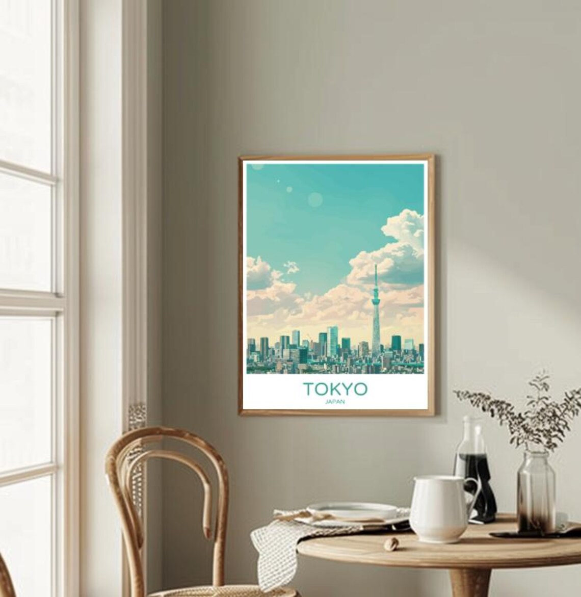 Tokyo Japan Skyline Cityscape Travel Poster for Home Decor Gift Idea - Image 2