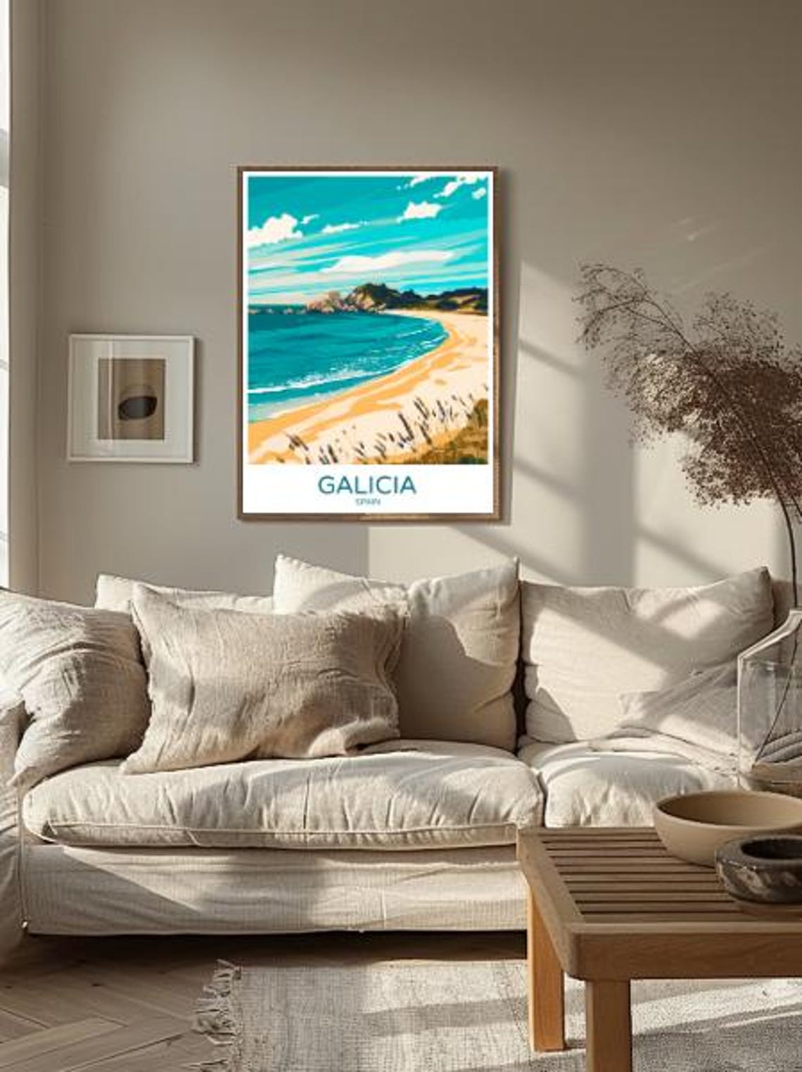 Galicia Spain Travel Poster Scenic Wall Art Of Rugged Coastline And Historic Villages Spain Travel Print Coastal Decor - Image 2