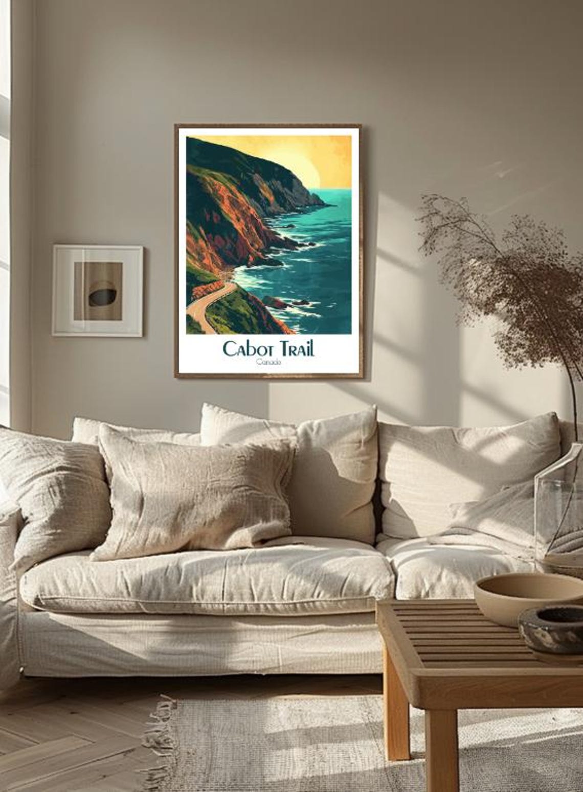 Cabot Trail Winding Along Dramatic Coastal Cliffs Drive Poster - Image 3