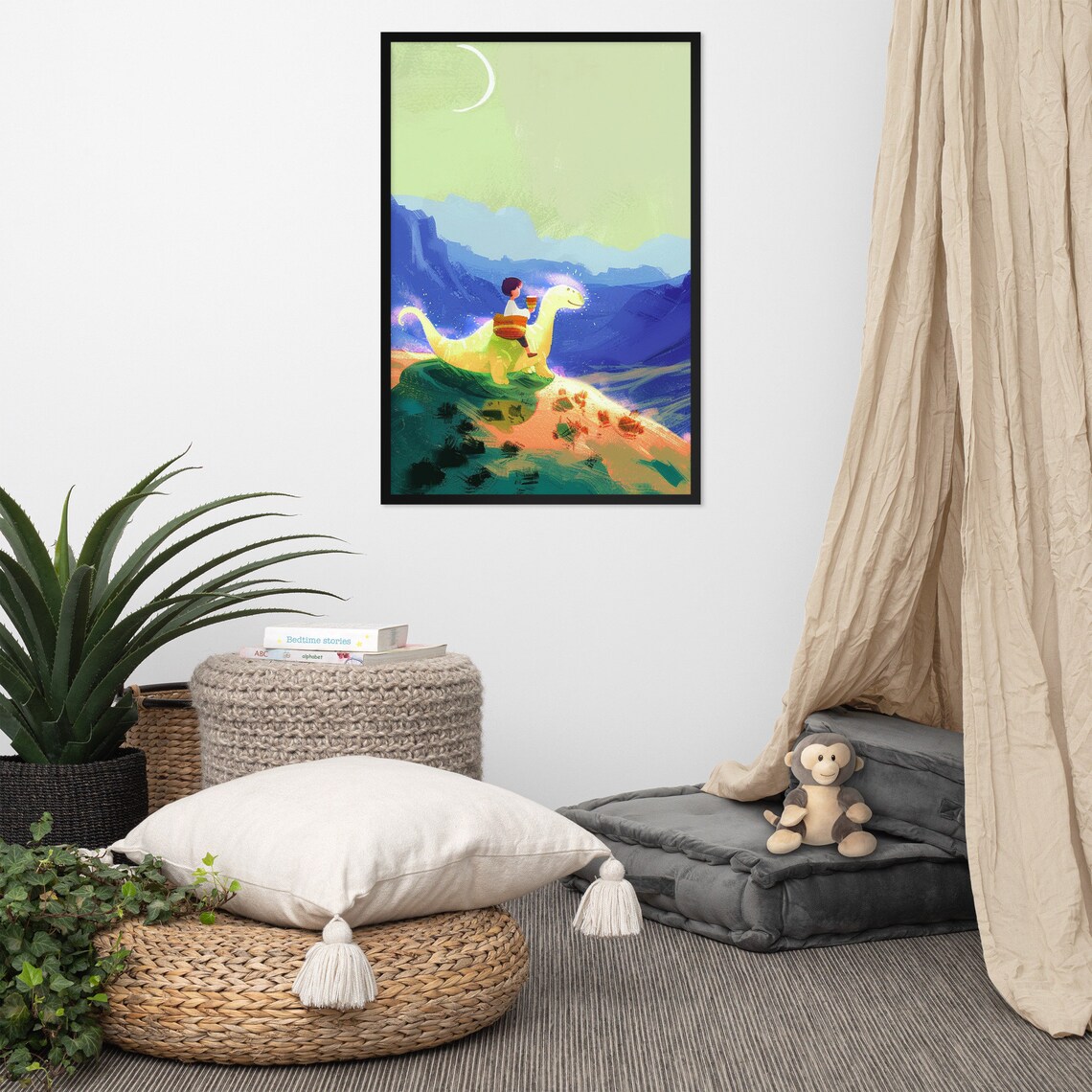 Children Contemplation Poster, Nursery Kids - Image 9