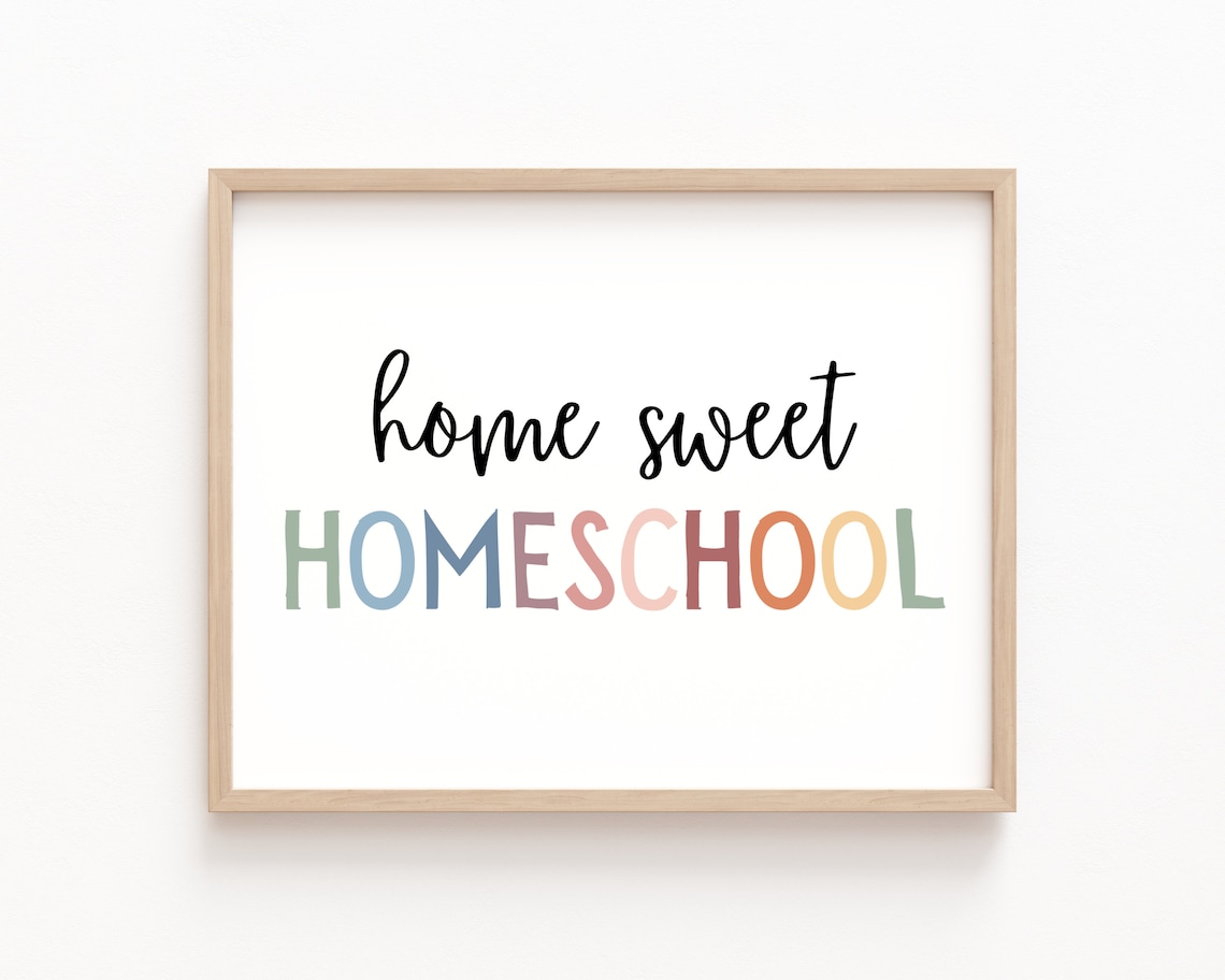 Home Sweet Homeschool Boho Homeschool Poster - Image 4