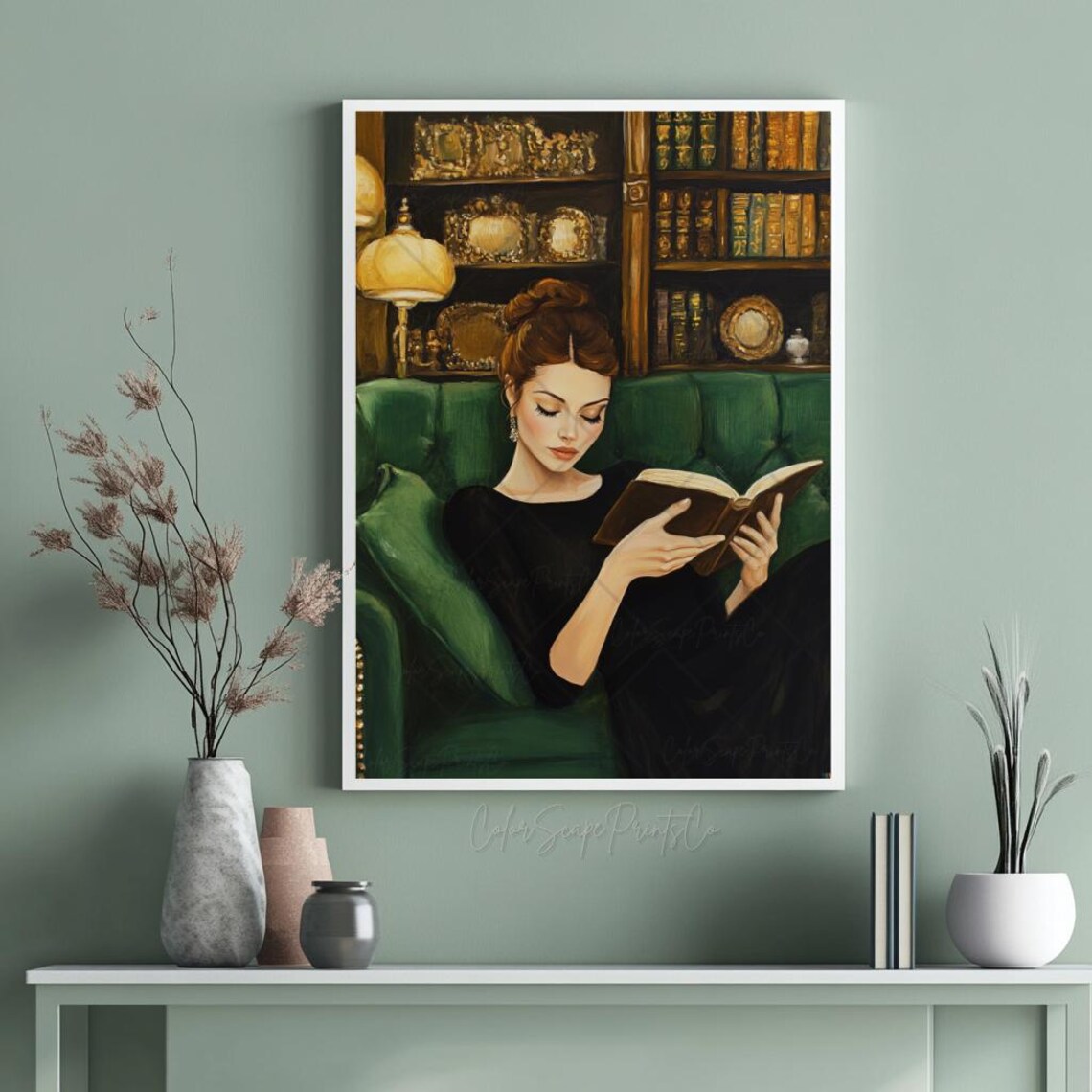 Reading Woman, Victorian Romantic Art Print - Image 4