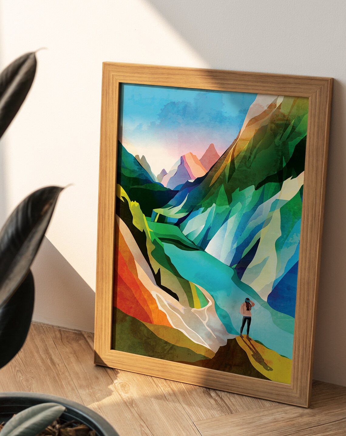 Hiking Girl Fine Art Print, Home Office Decor - Image 3
