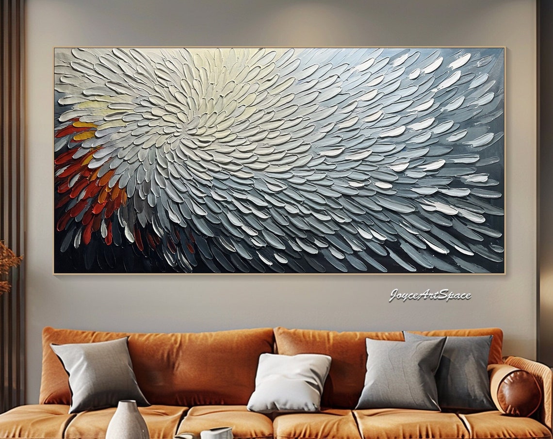 Painting On Handmade Abstract Landscape Art 3d Modern Decor Texture Painting Colorful Texture Wall Art Custom Hand Painted Wall Art
