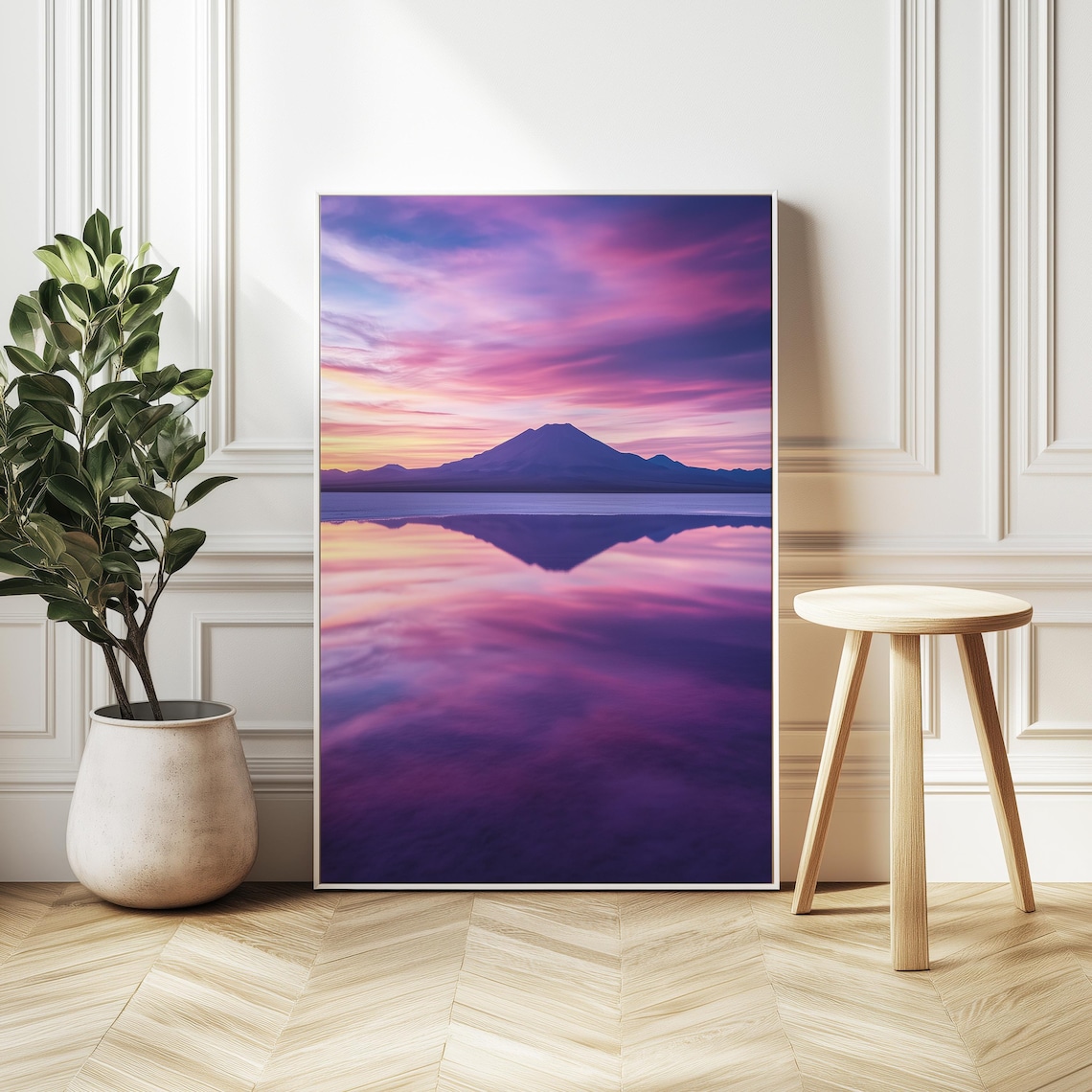 Uyuni Salt Flats at Sunset, Landscape Photography