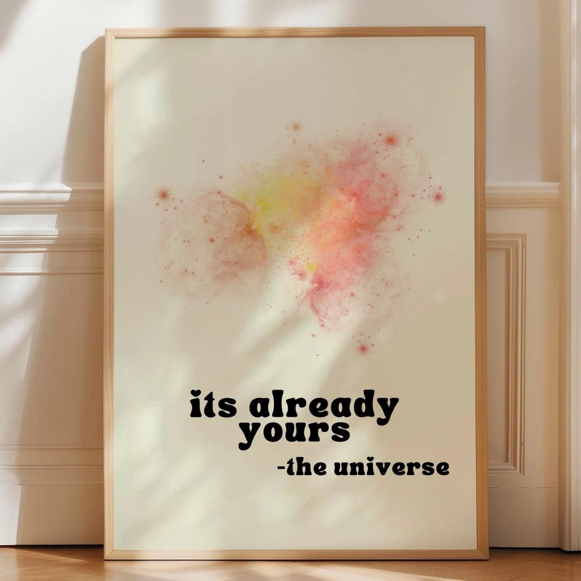 Manifestation Art Print Affirmation Wall Trendy Decor Apartment Poster Boho Home Cute Dorm