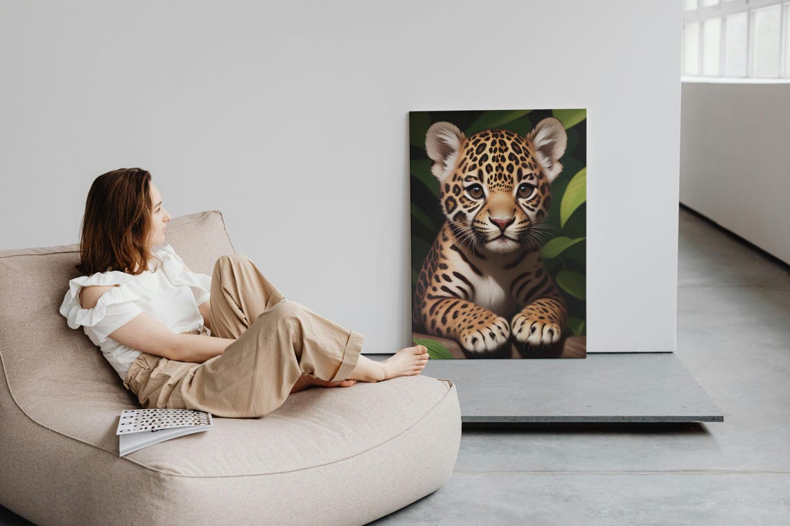 Baby Snow Leopard Sunglasses Big Cat Bundle Eight Artwork Poster - Image 3