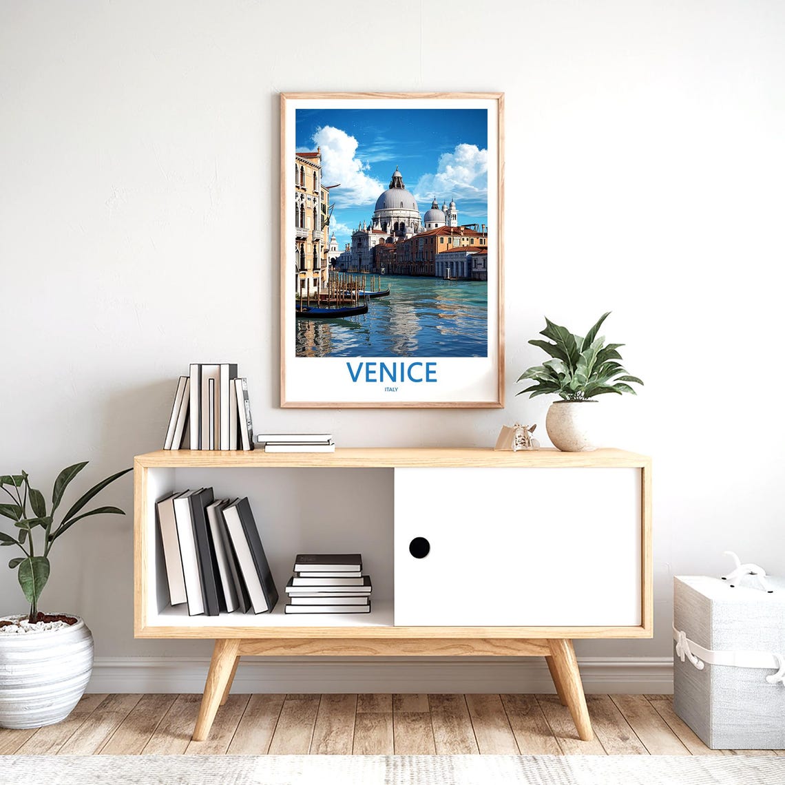 Venice Italy Santa Maria della Salute Domes Canal View Poster - Image 2