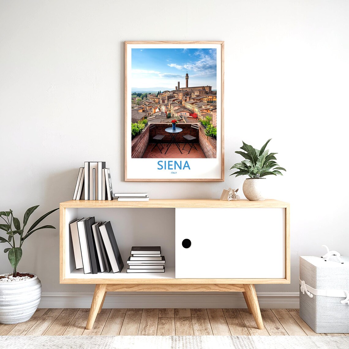 Siena Italy Rooftop Terrace View Over Historic Old Town Poster - Image 2
