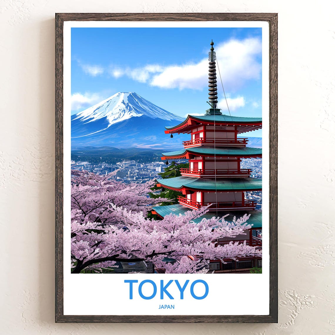Tokyo Print Wall Art Tokyo Japan Travel Art Print Tokyo Hanging Wall Decor Tokyo Poster Prints Home Decor Tokyo Japan Poster Travel Gift Art