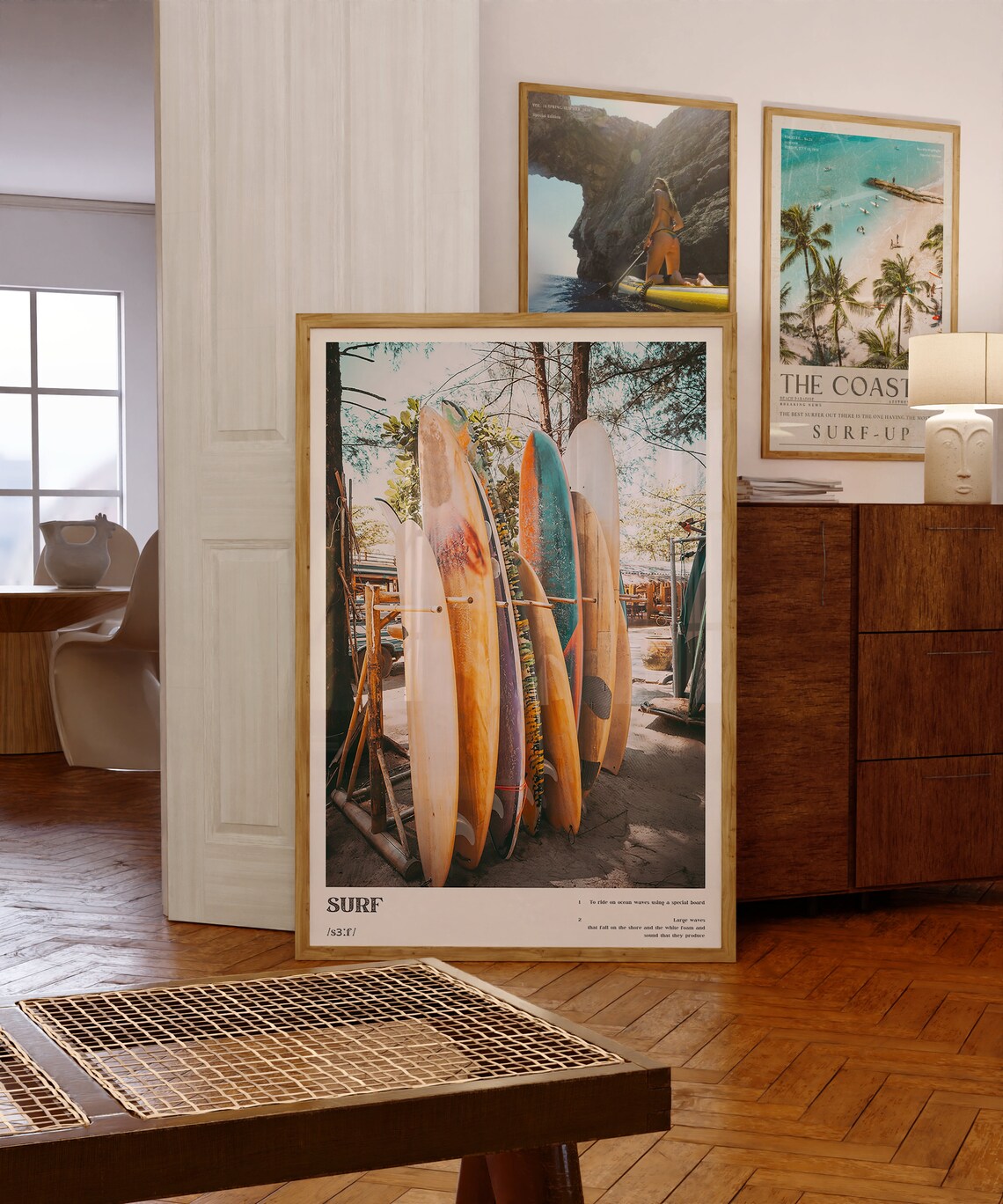 Surf Boards Aesthetic Coastal Surf Definition Print - Image 2