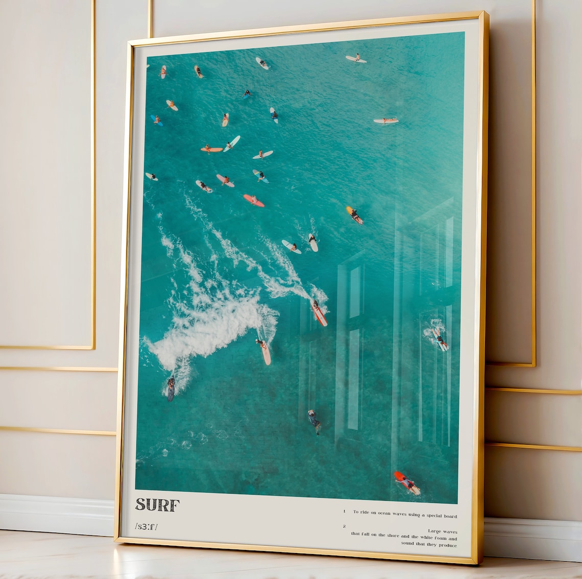 Surf Wall Art Coastal Surf Up Poster Print