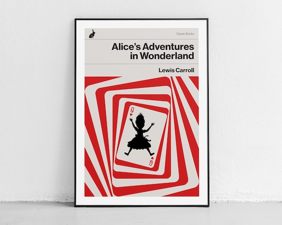 Alices Adventures in Wonderland Lewis Carroll Book Cover Art Poster