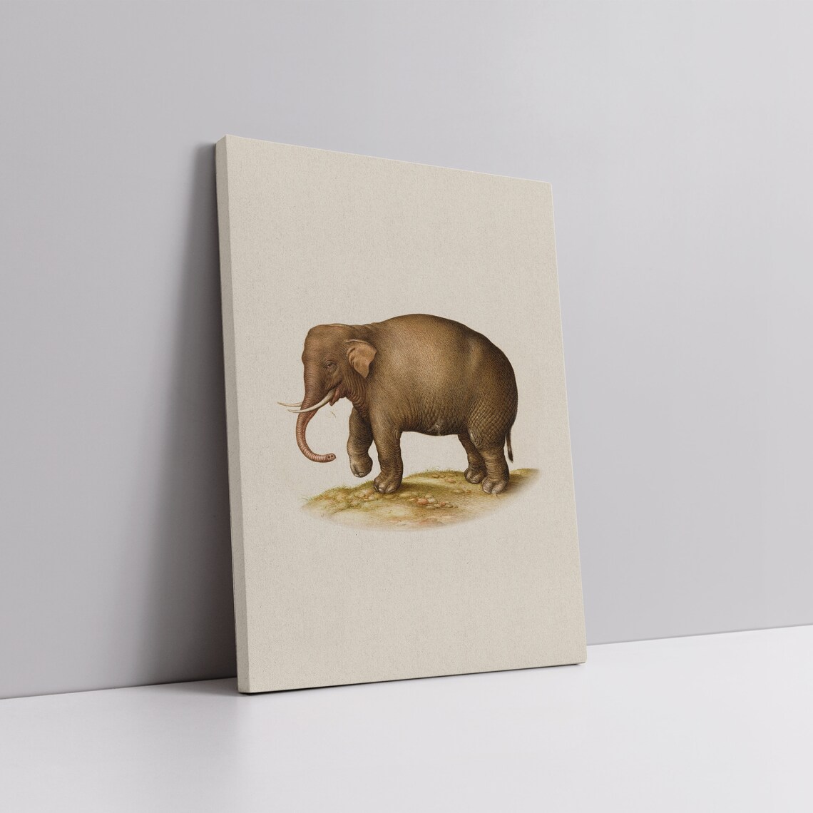 Antique Elephant Illustration Vintage Safari Animal Drawing Poster - Image 5