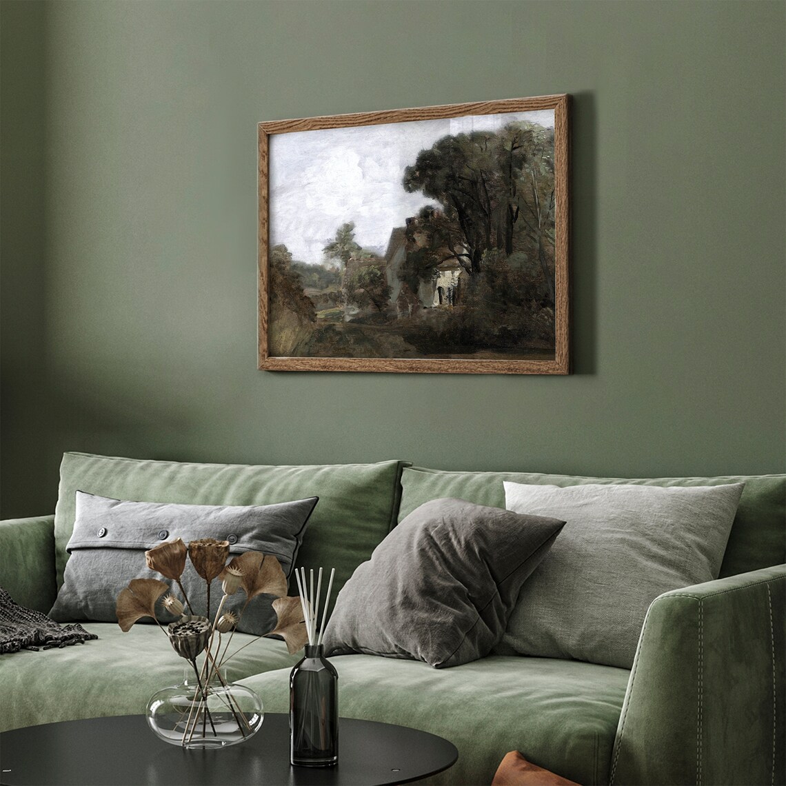 Moody Vintage Cottage in Woodland Poster Dark Romantic Landscape - Image 7