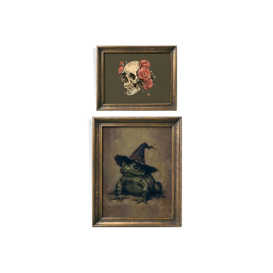 Vintage Halloween Spooky Gallery Wall Set of 10 Dark Moody Artwork Poster - Image 7