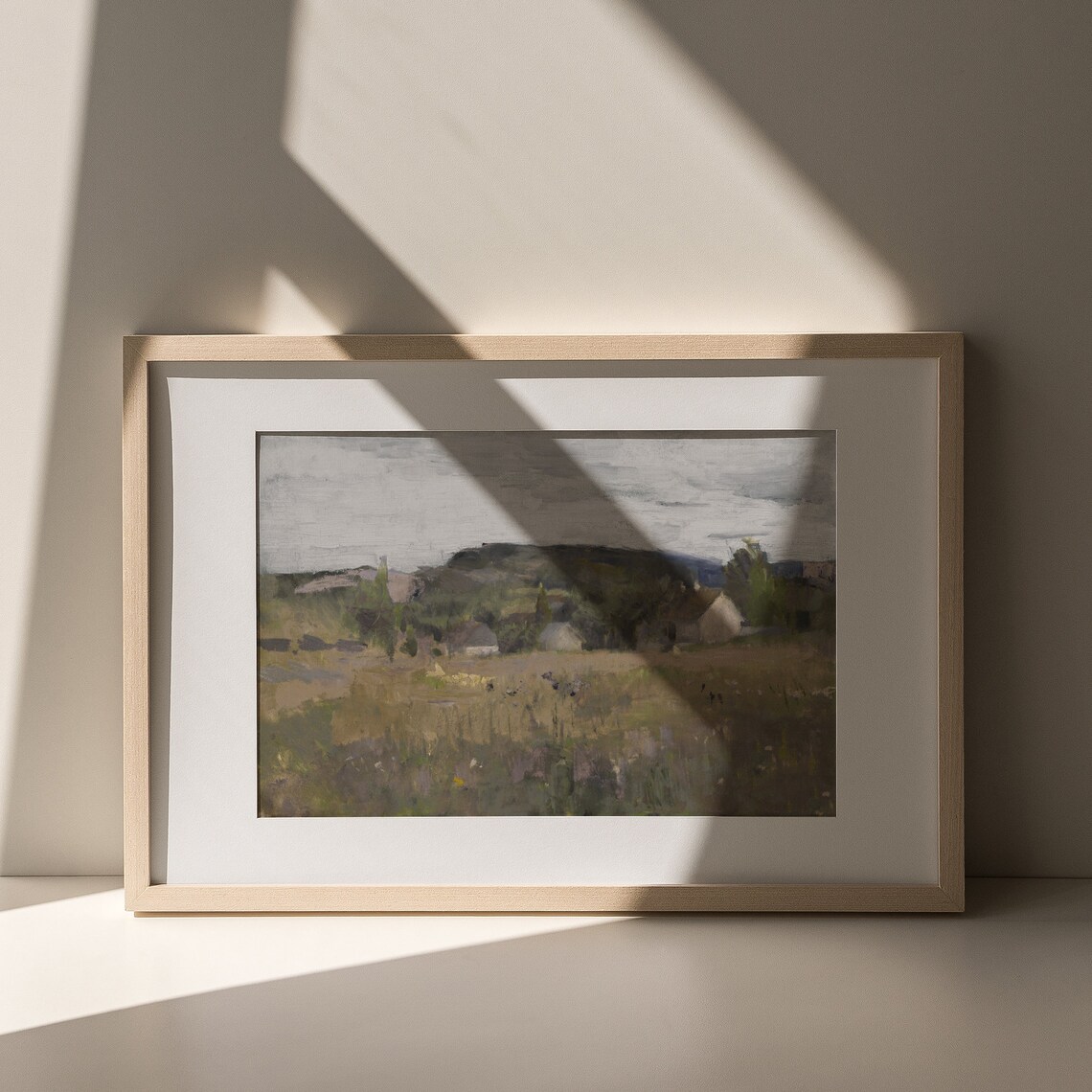 Vintage Countryside Village With Rolling Hills Antique Country Poster - Image 5
