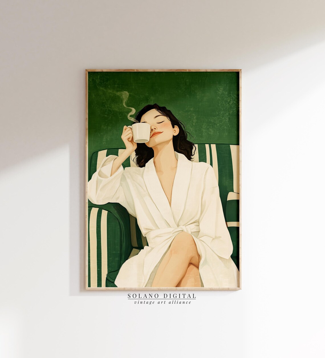 Abstract People Coffee Lover Wall Art Print