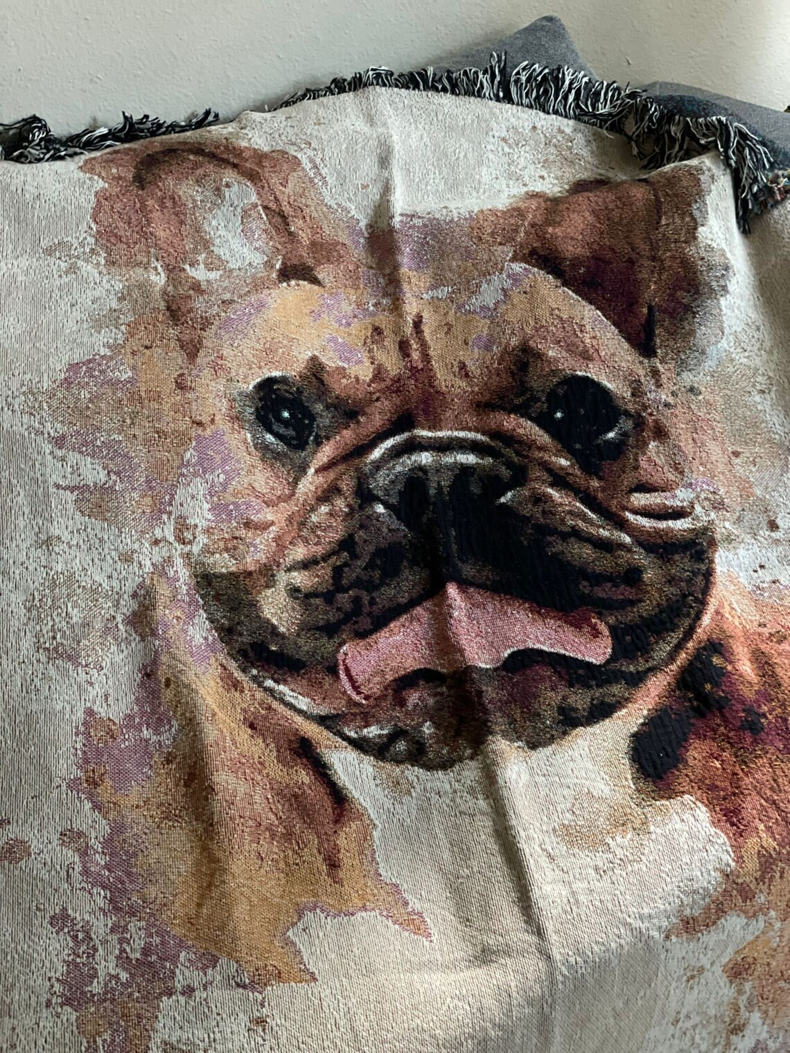 Custom Woven Pet Photo Memorial Throw Blanket - Image 3
