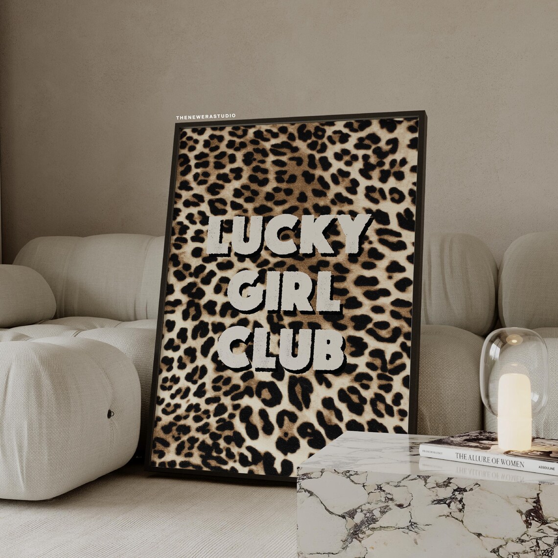 Leopard Lucky Girl Club Poster The New Era Studio