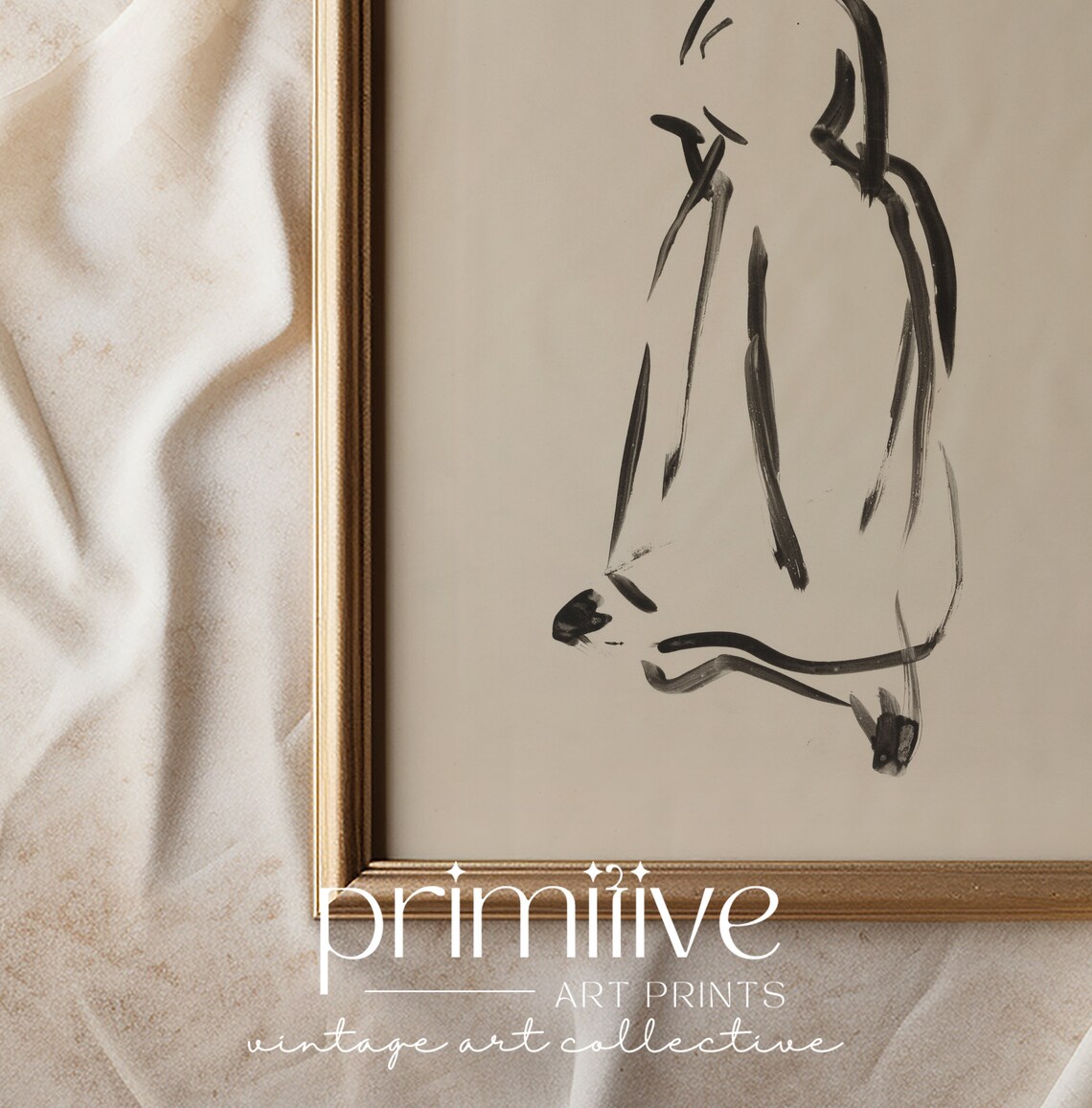 Woman Sketch, Neutral Minimalist Modern Farmhouse Decor - Image 2