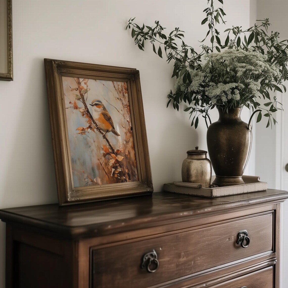 Bird Print, Autumn Seasonal Wall Art Print - Image 4