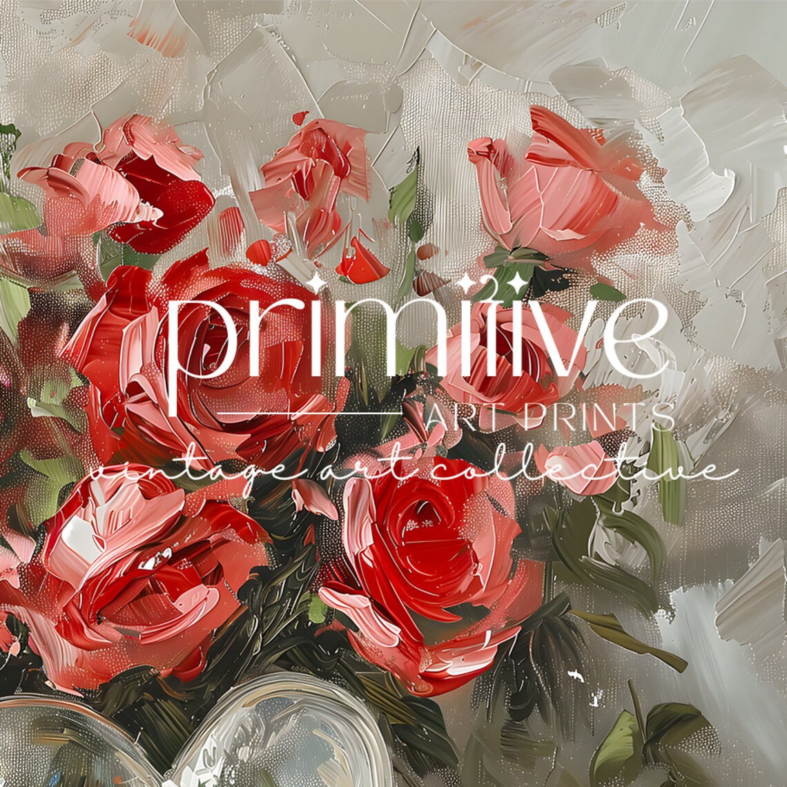 Red Roses Vintage Romantic Art Print, Valentines Decor - Image 4