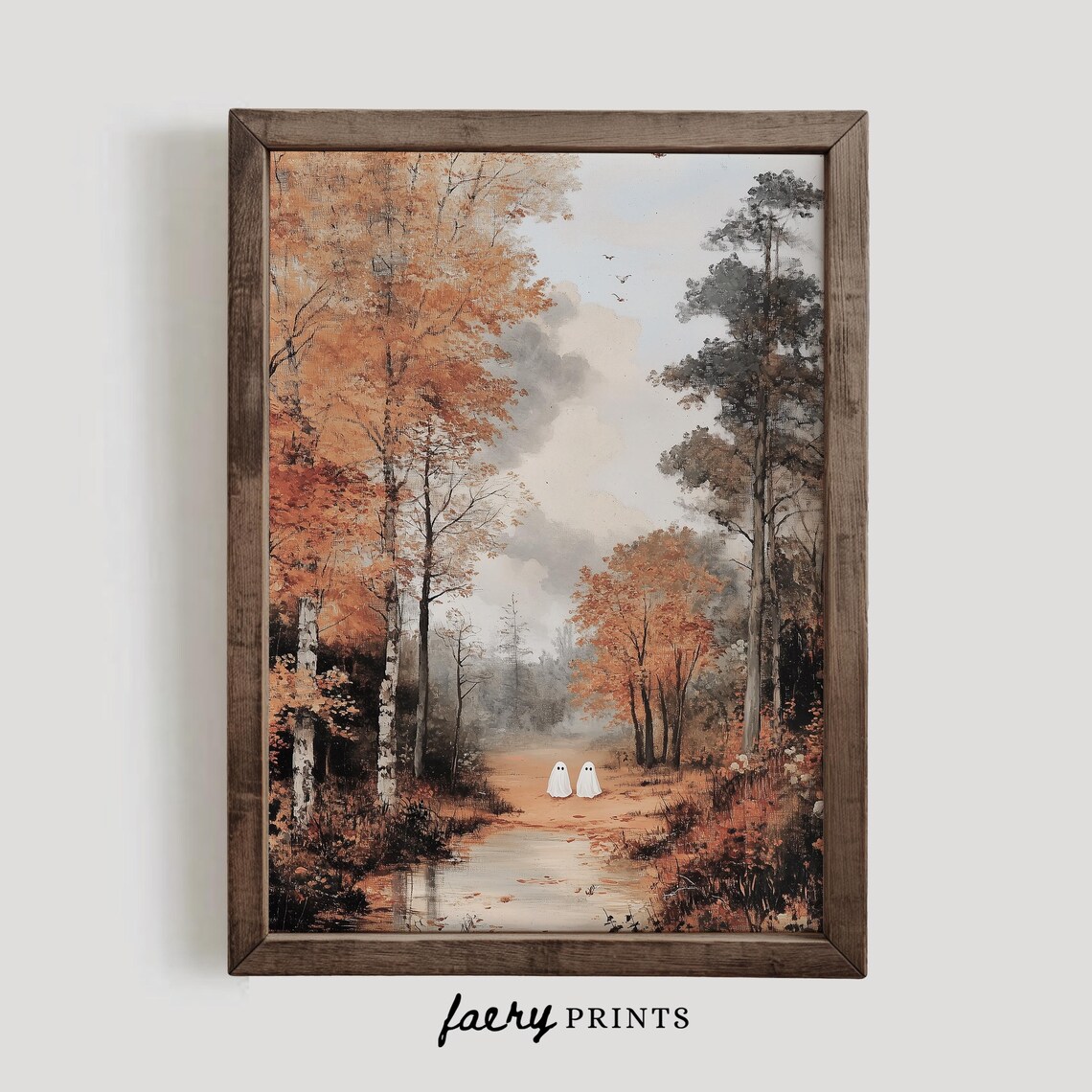 Ghosts In A Fall Landscape, Vintage Style Poster - Image 2