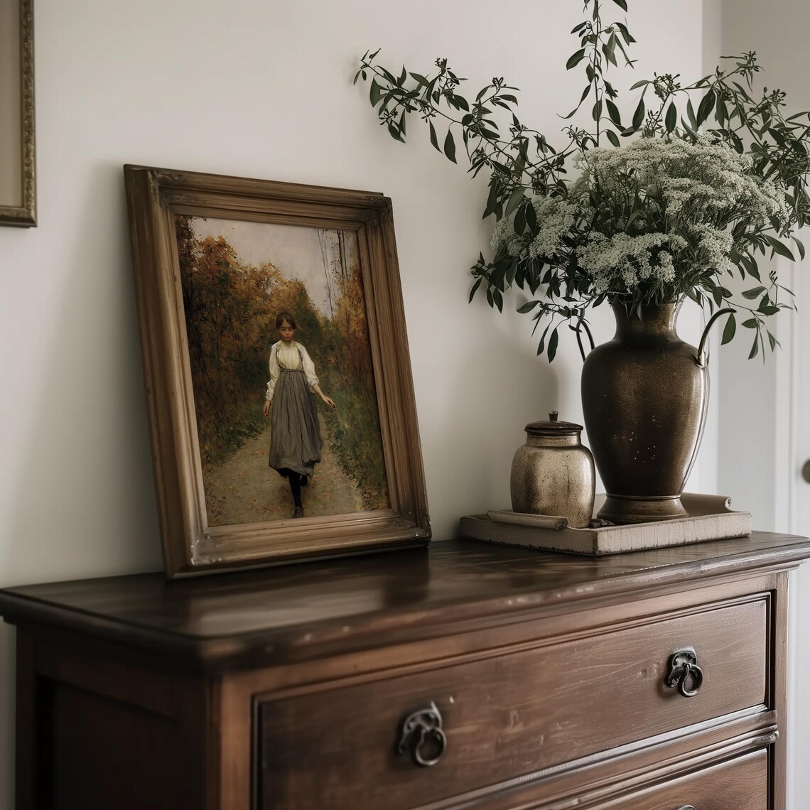 Autumn Portrait Vintage Fall Farmhouse Art Print - Image 2