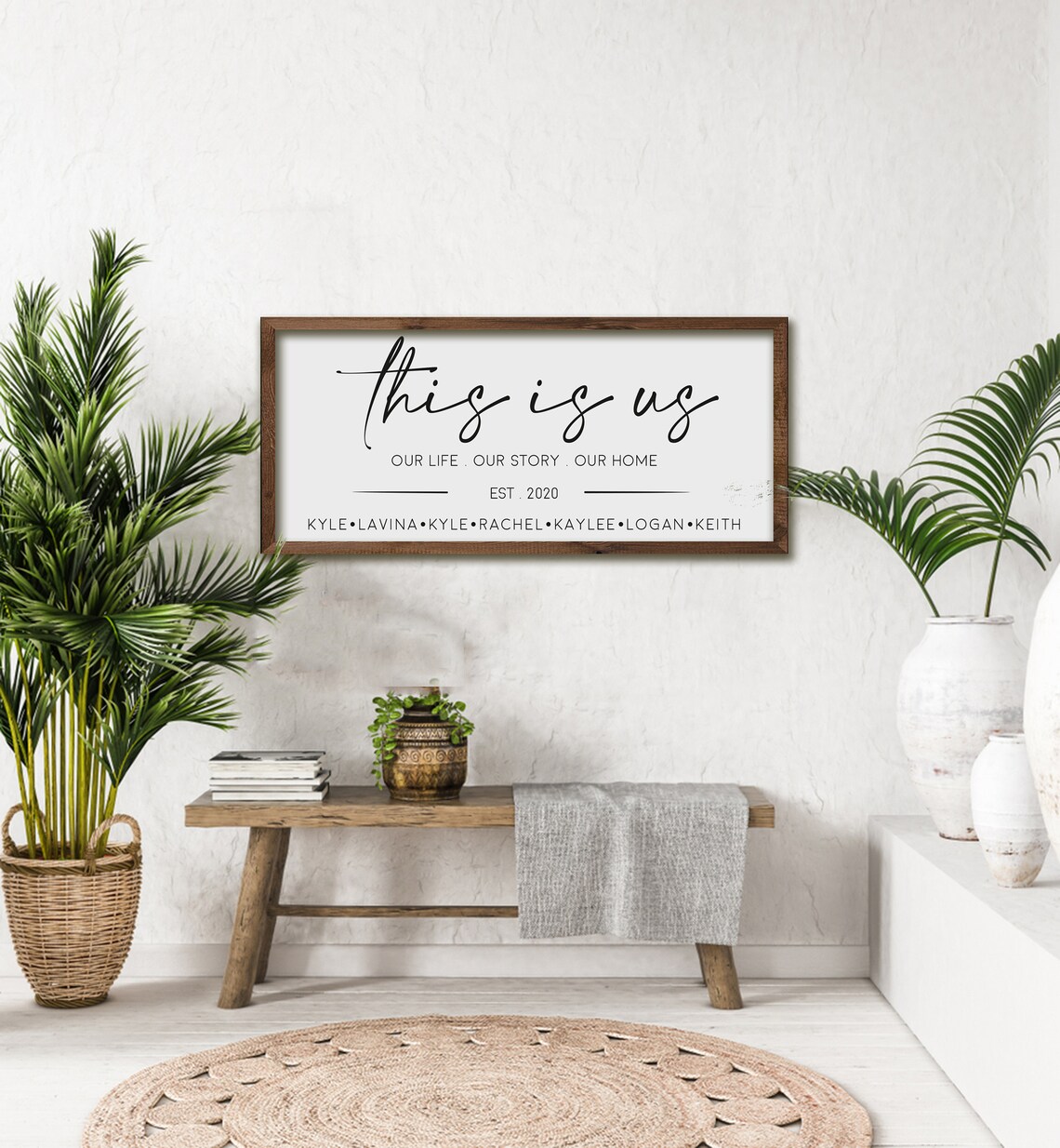 Family Name Sign Personalised Family Wall Art - Image 3