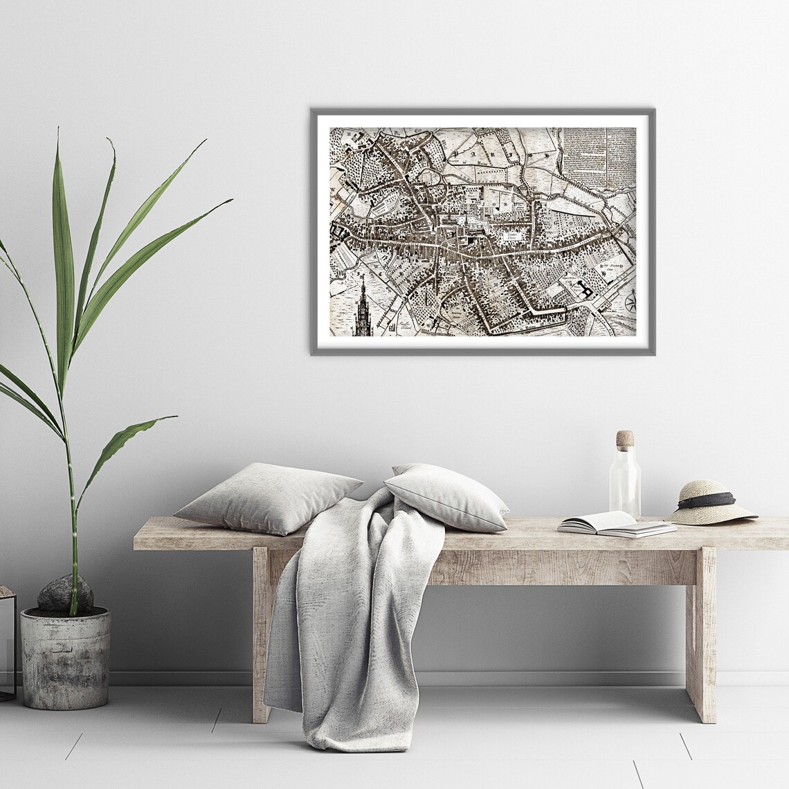 Historic Map of Coventry England, 1749 Travel Poster - Image 3
