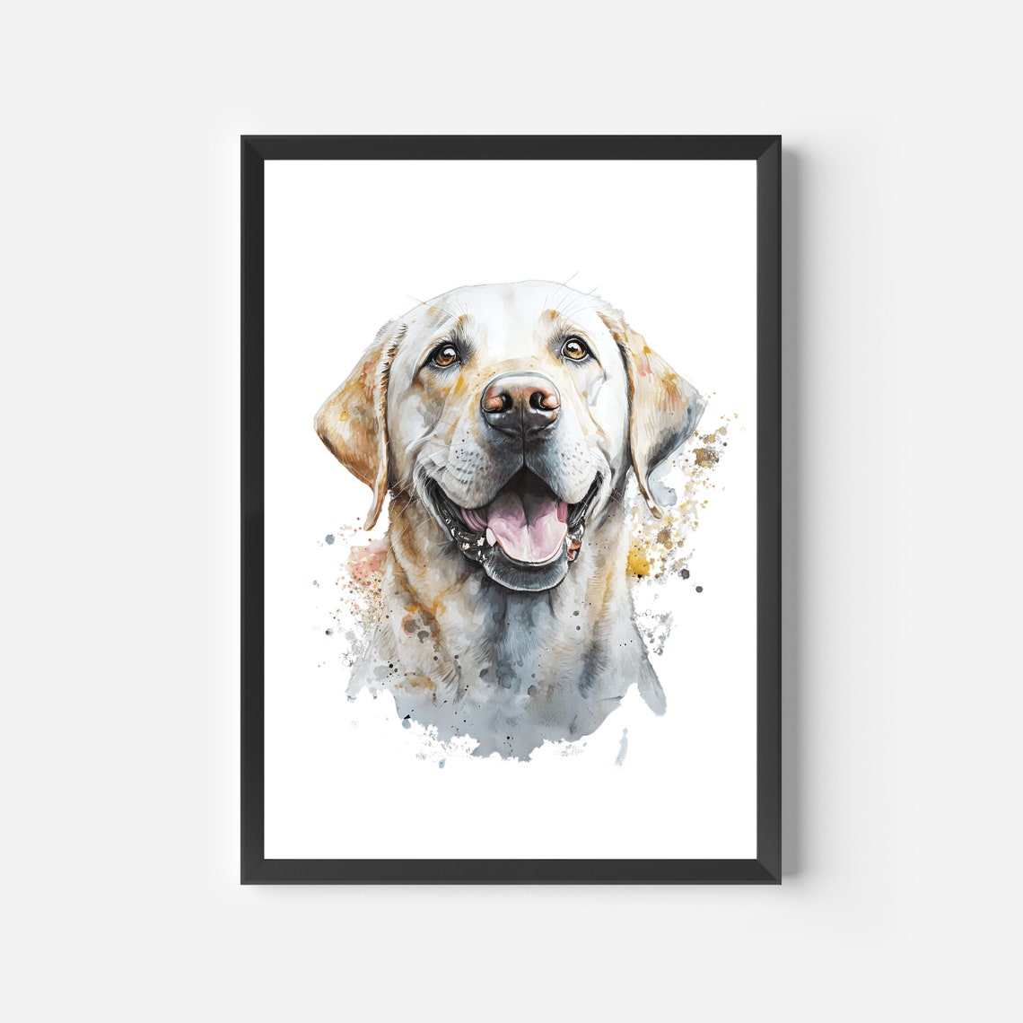 Labrador Retriever Watercolor Portrait Yellow Lab Breed Art Poster - Image 2