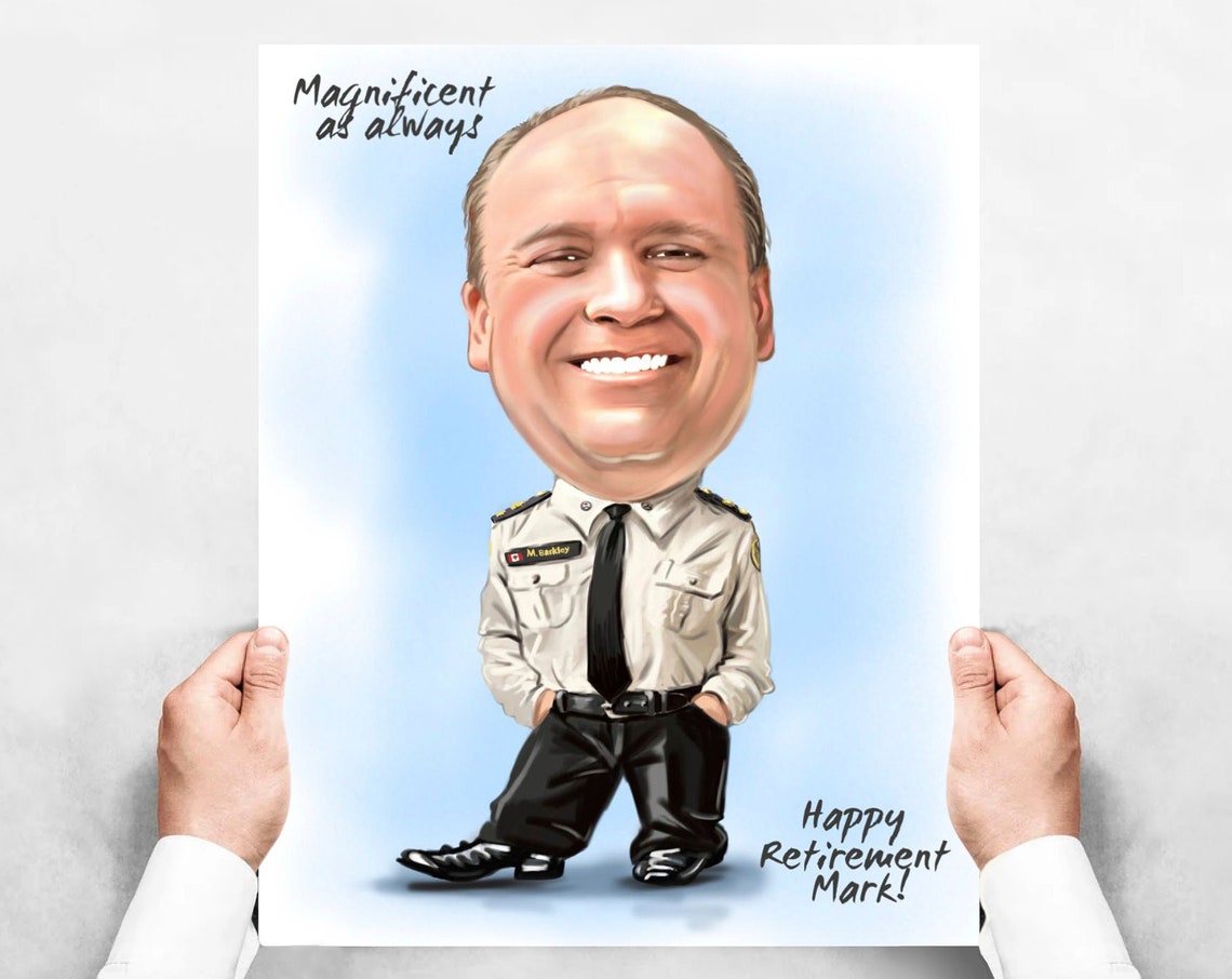 Custom Nurse Retirement Caricature Portrait From Photo Poster - Image 4