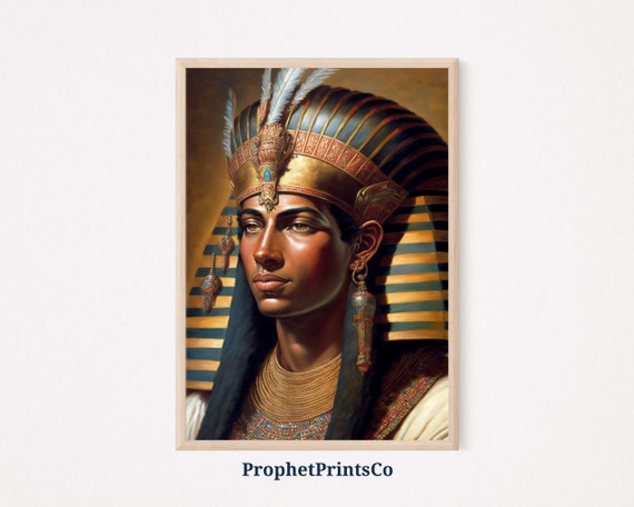 Egyptian Pharaoh Poster Print Tutankhamun Wall Art Egypt Lover Gift Oil Painting Home Dcor Wall Art Digitial