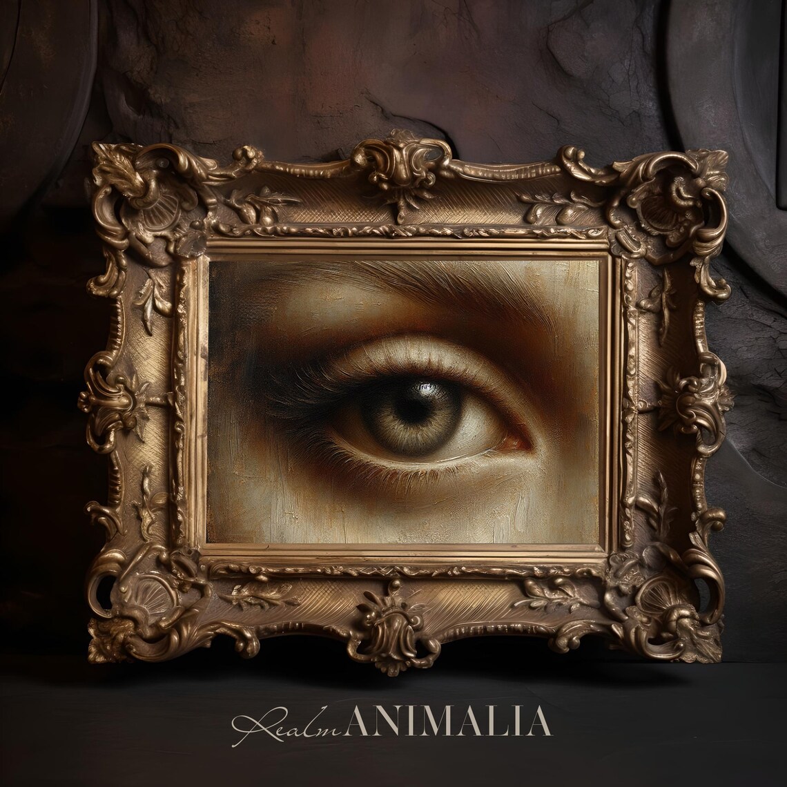 Lovers Eye Vintage Moody Human Anatomy Art Print - Image 3