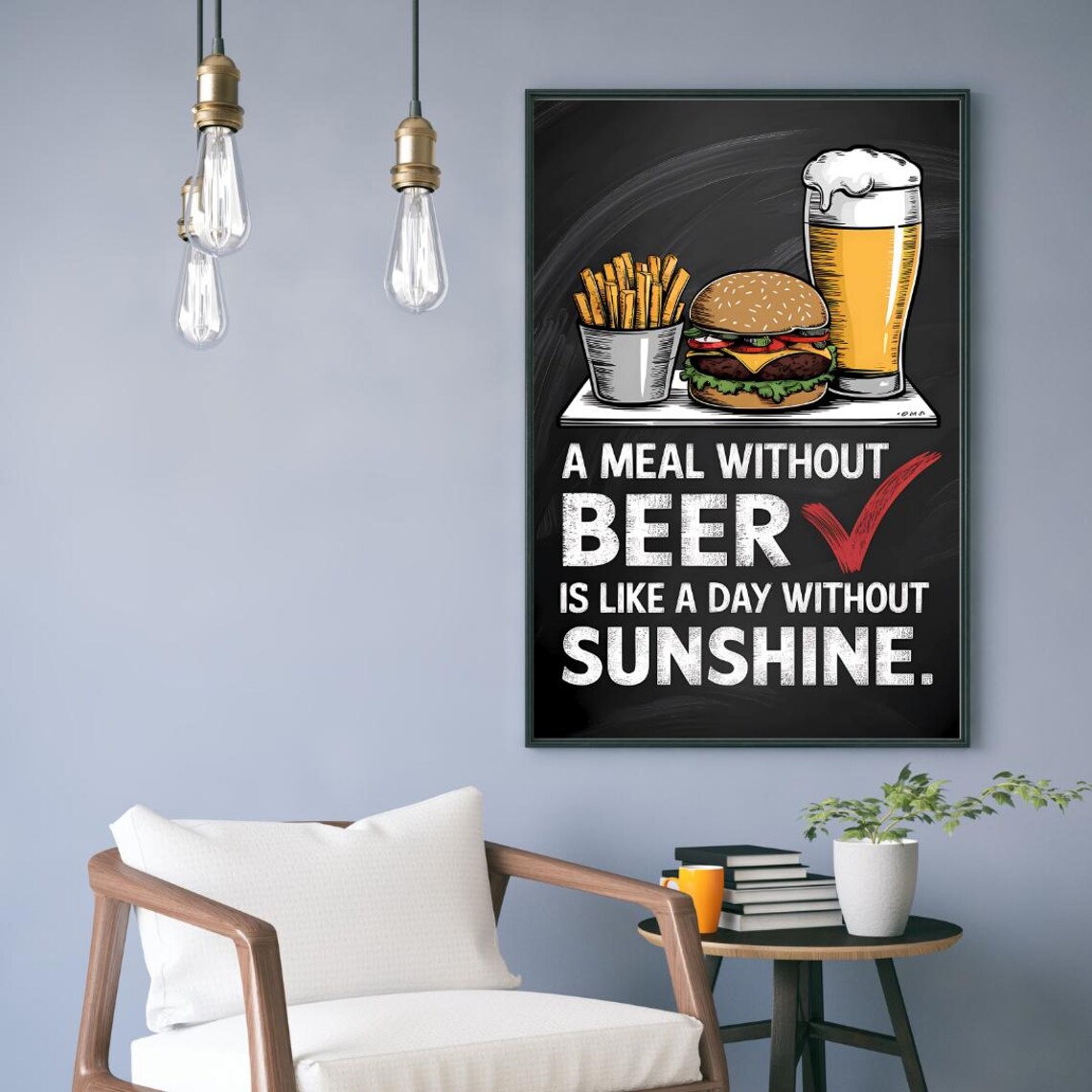 Beer Humor Wall Art Print, Beer Lover Gift - Image 2