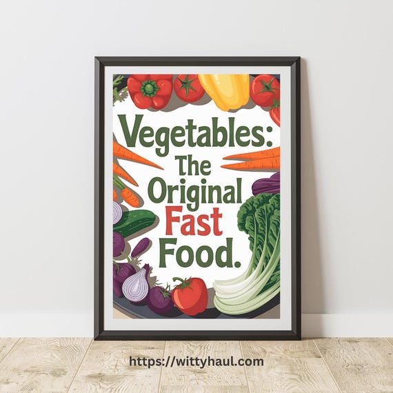 Kitchen Art Prints Dining Room Art Prints Vegan Wall Art Decor Vegan Prints Vegetarian Gift Ideas Funny Vegan Art Vegan Gift