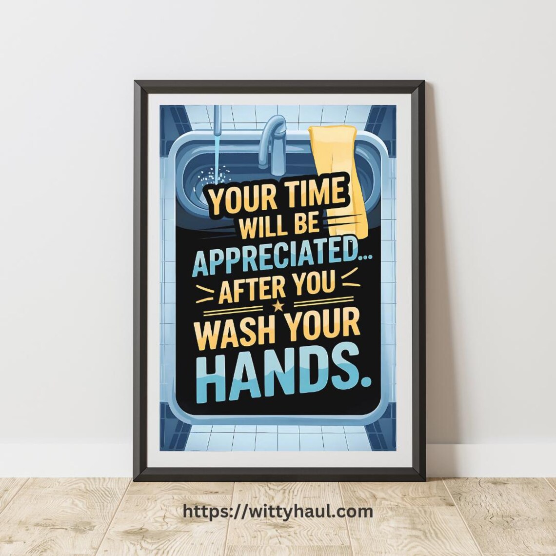 Funny Bathroom Toilet Humor Decor Art Print