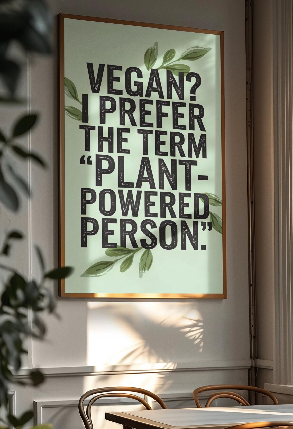 Funny Vegan Kitchen Art, Vegetarian Gift Ideas - Image 3
