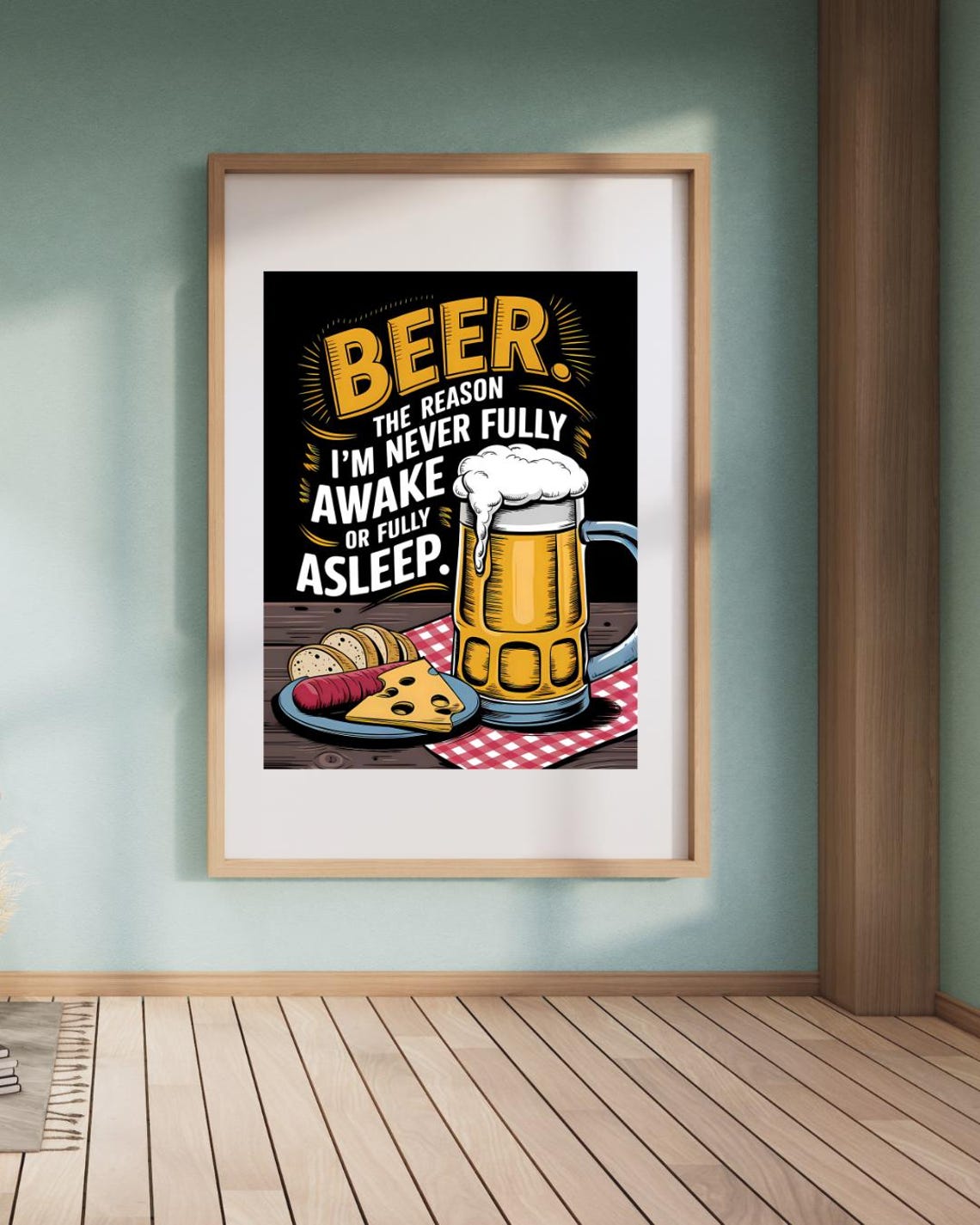 Beer Humor Poster, Beer Lovers Bar Gift - Image 6