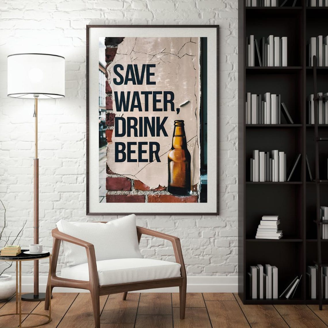 Bar Cart Print, Retro Kitchen Decor - Image 2