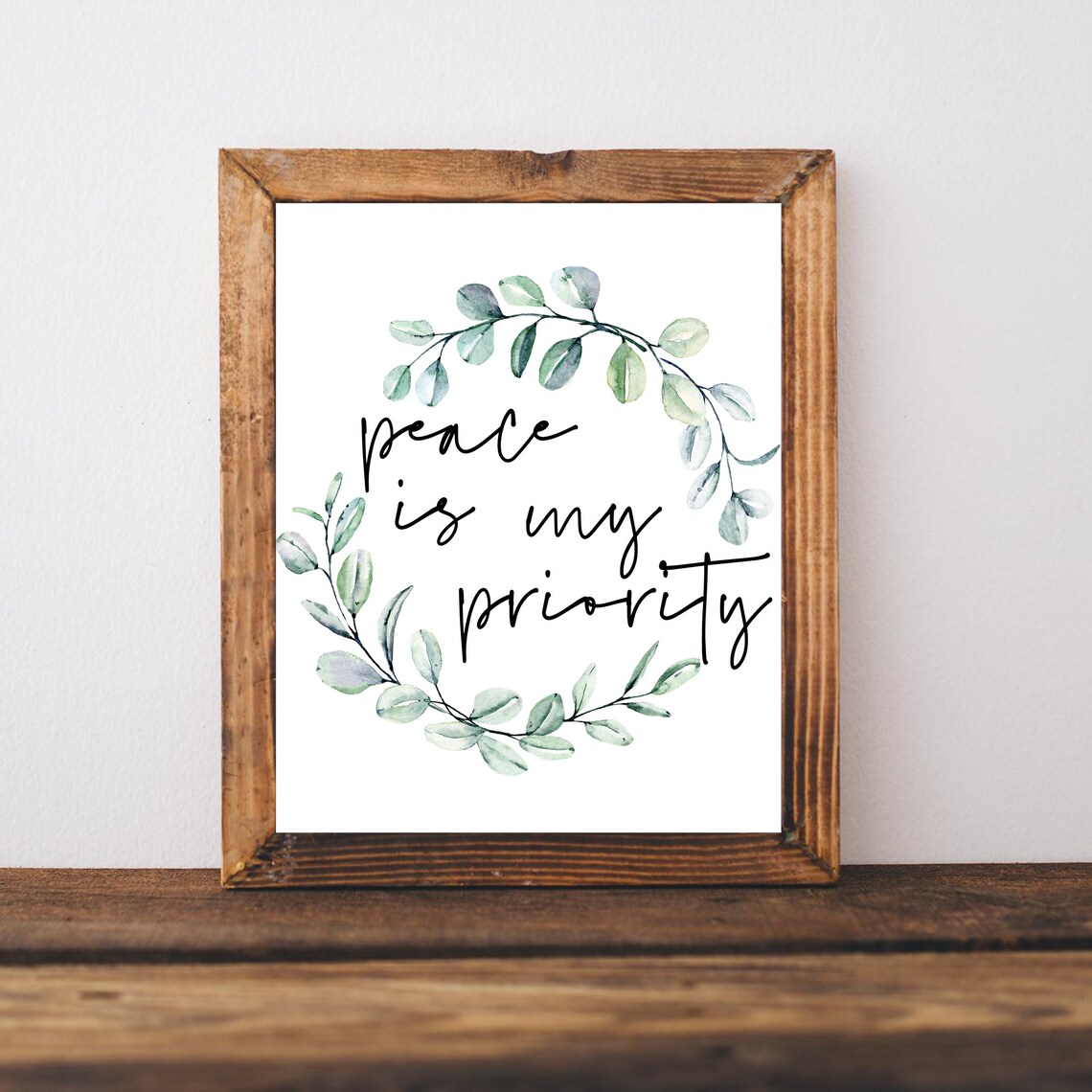 Therapist Peace Quote Art Print, Office Decor