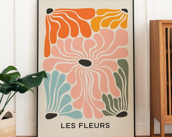 Botanical Print, Boho Minimalist Poster