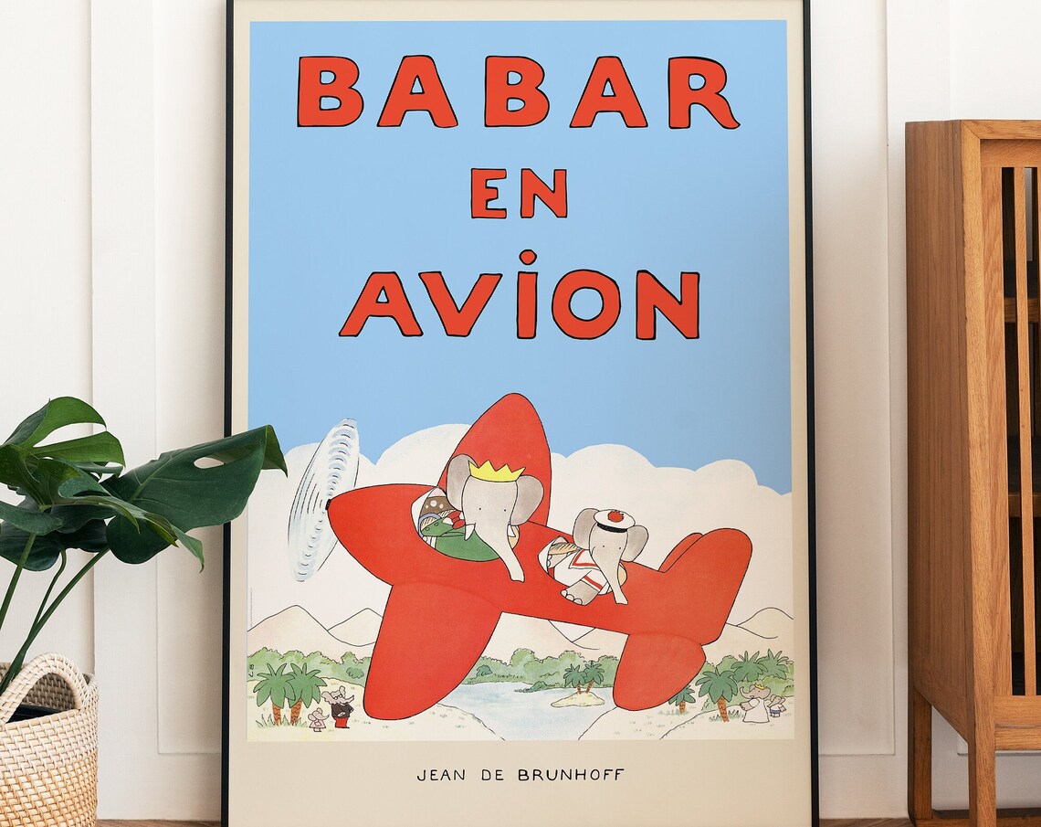 Babar The Elephant - Retro Nursery Art - Image 5