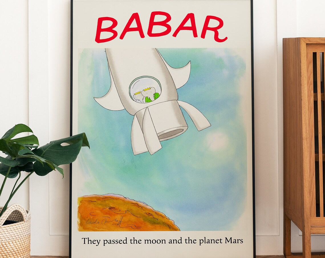 Babar The Classic Travel Poster