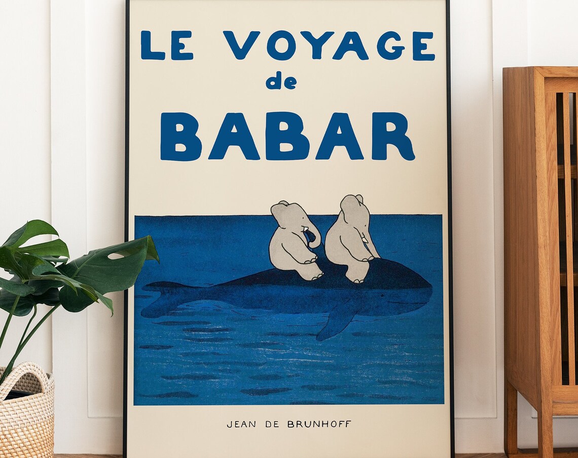 Babar The Retro Travel Poster